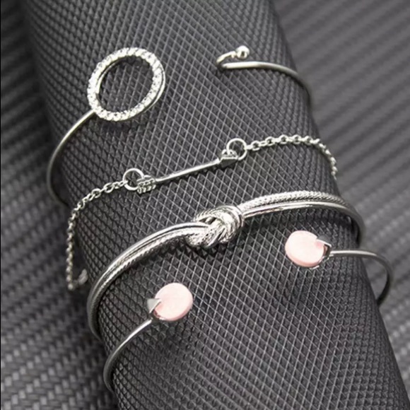 NEW!๐๐๐SILVERY PINK BRACELET BUNDLE OF 4!๐๐๐ - Picture 7 of 8